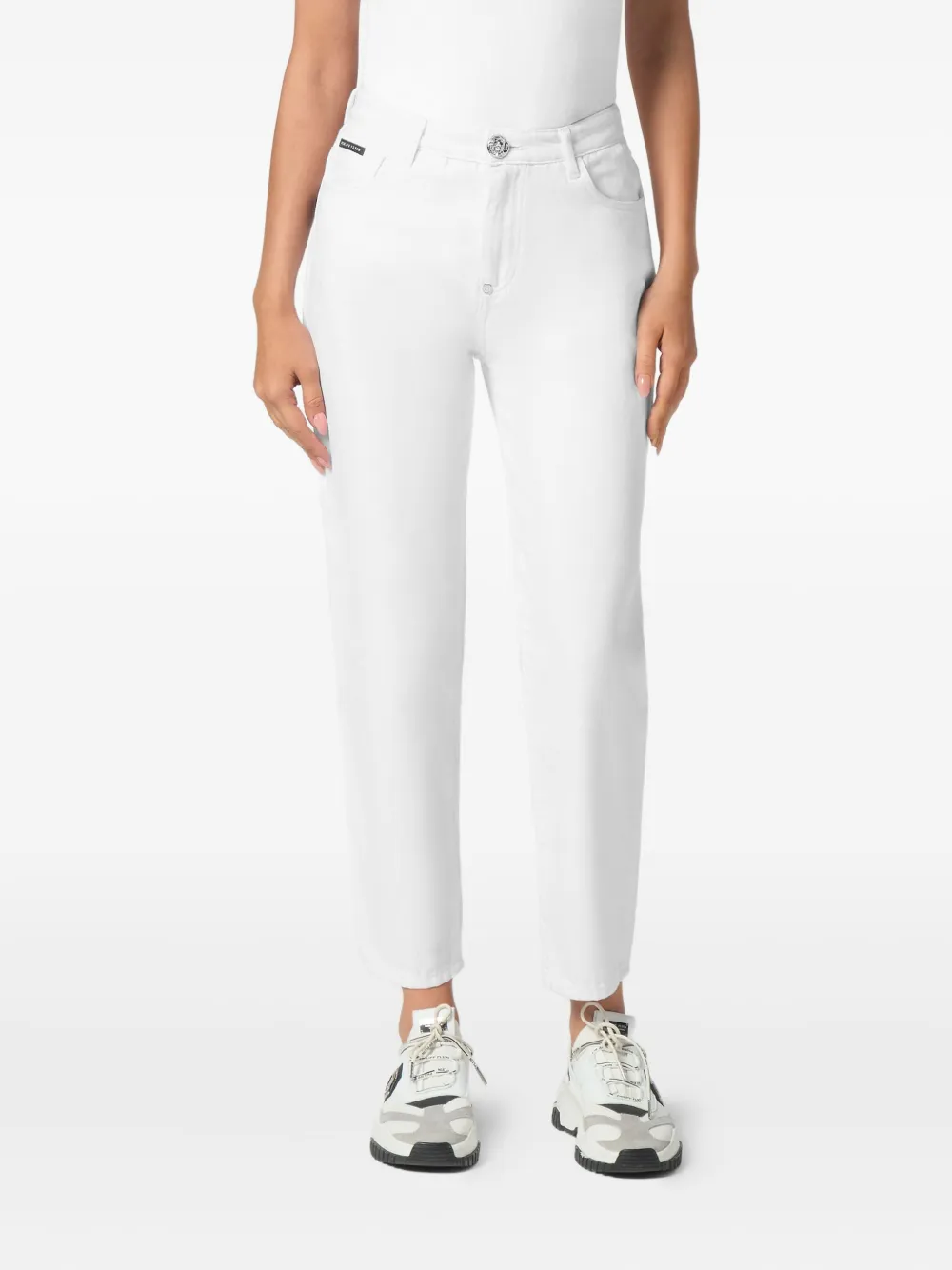  Philipp Plein Logo-plaque Jeans - White 
