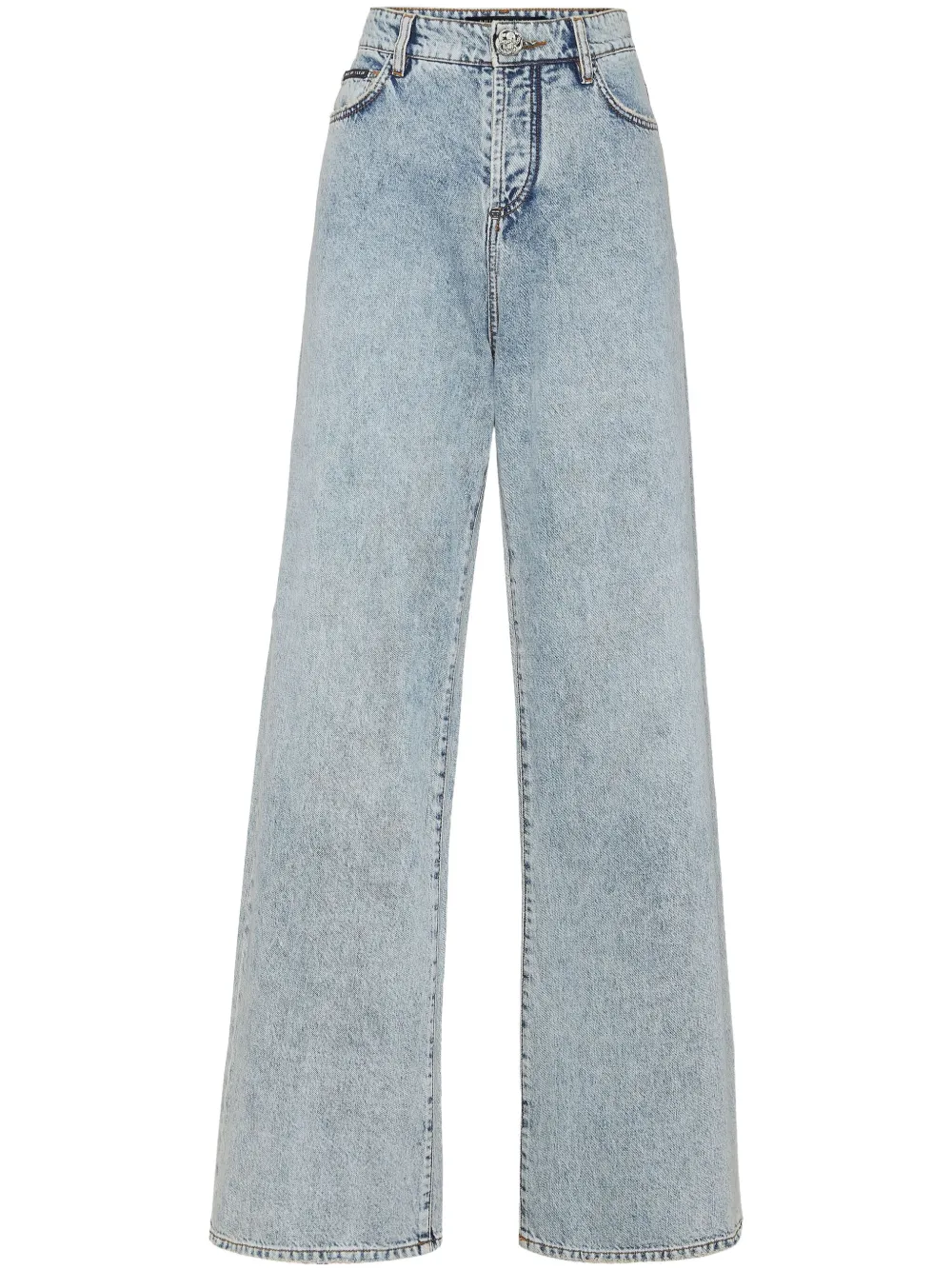 Philipp Plein Jeans met wijde pijpen Blauw