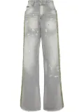 Philipp Plein crystal-embellished jeans - Grey