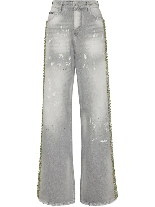 Jean à ornements en cristal - Philipp Plein - Modalova