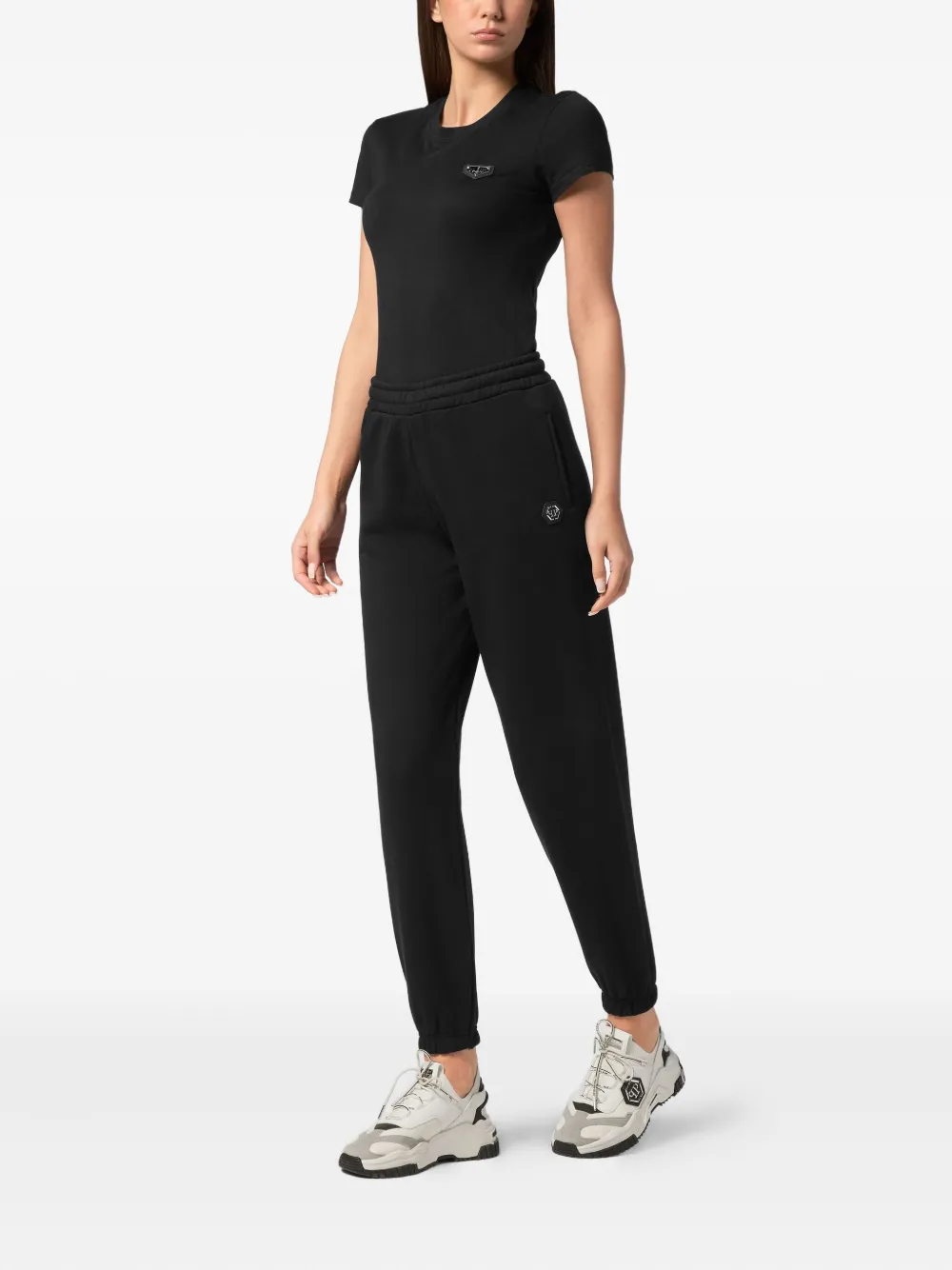 Philipp Plein jersey track pants - Zwart