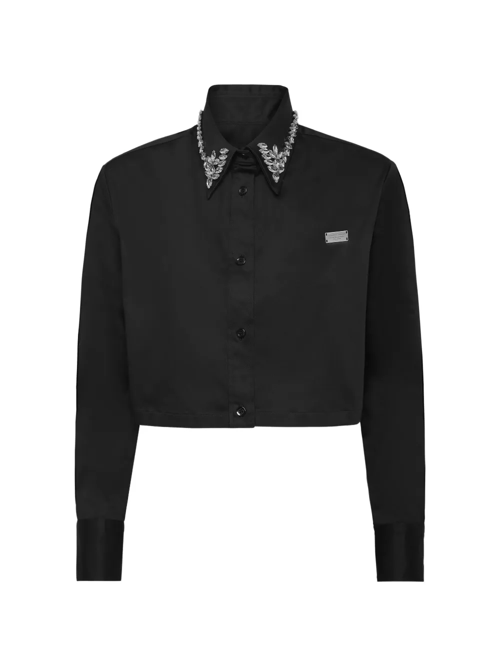 Philipp Plein Gothic Plein Cropped shirt - Nero