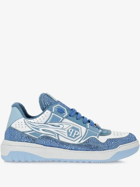 Philipp Plein leather low-top sneakers Moon Walker