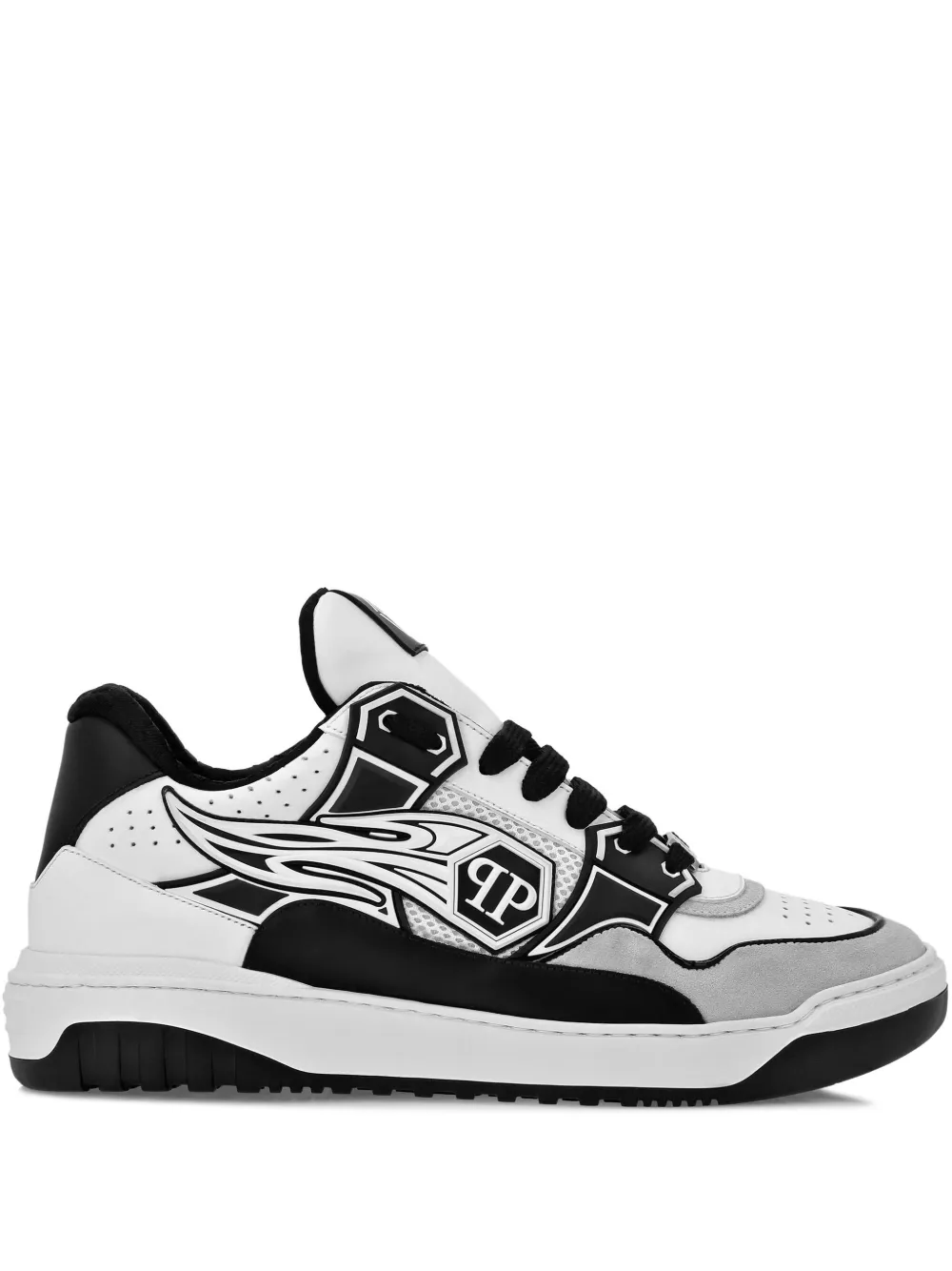 Philipp Plein Hexagon rhinestone-embellished sneakers White