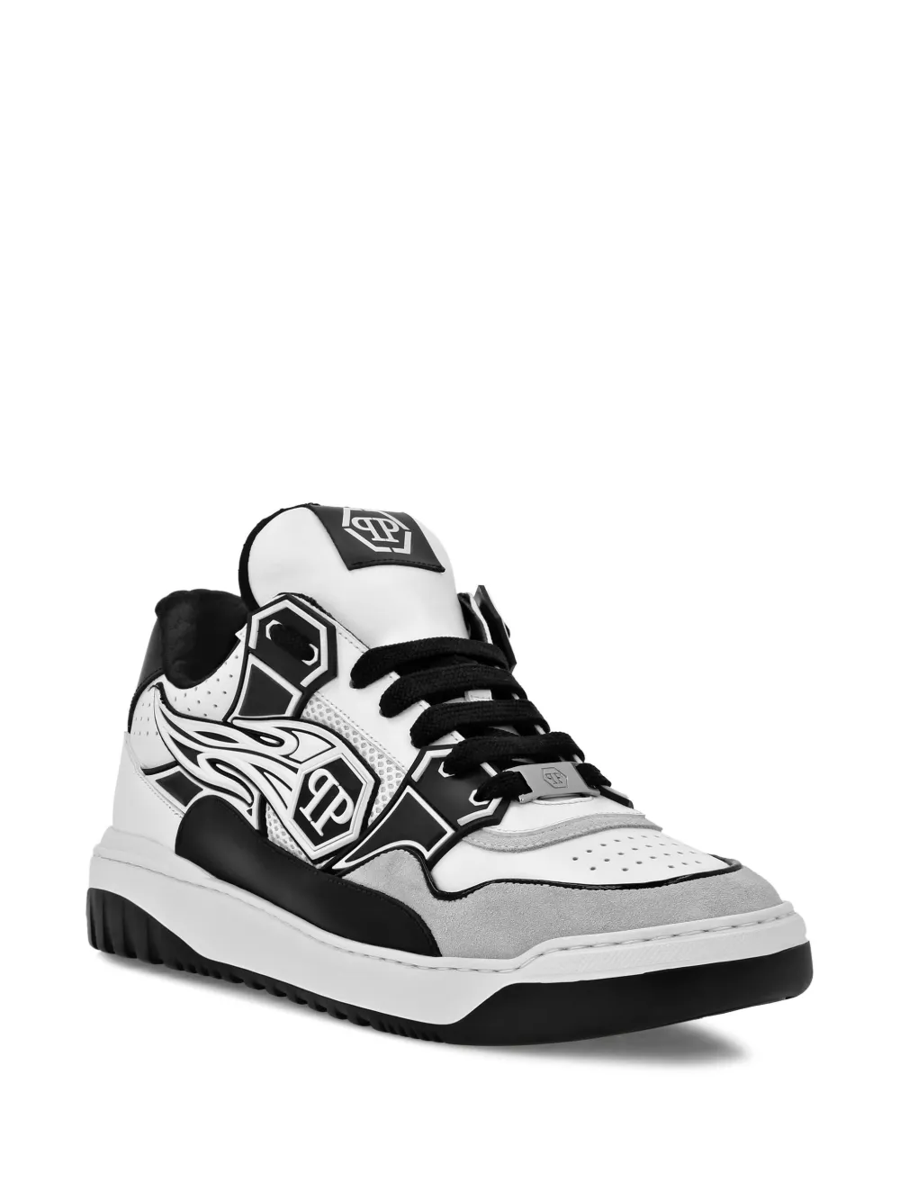 Philipp Plein Hexagon rhinestone-embellished sneakers White