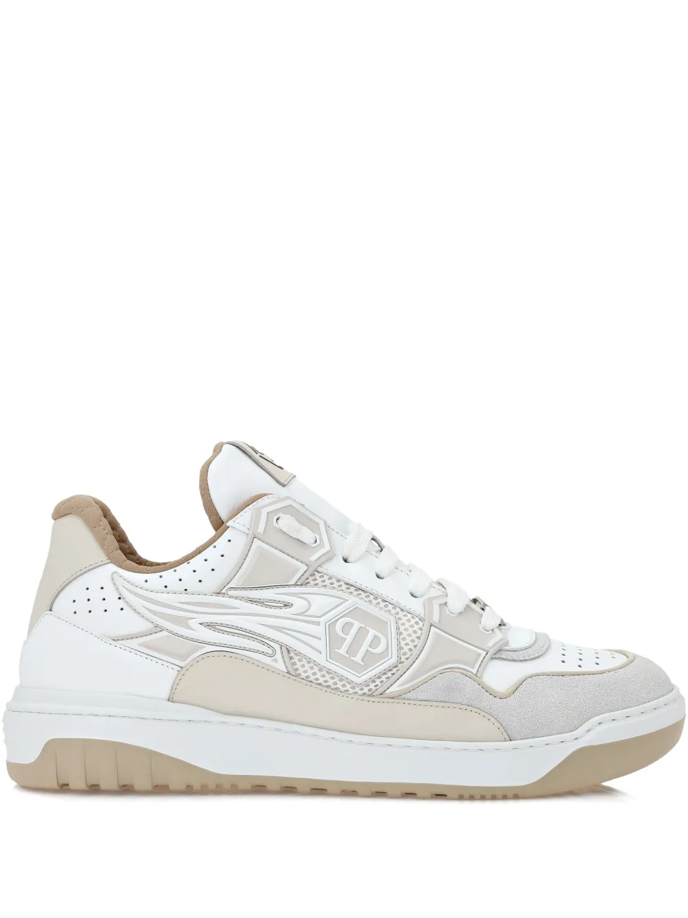 Philipp Plein Strass Hexagon sneakers Beige