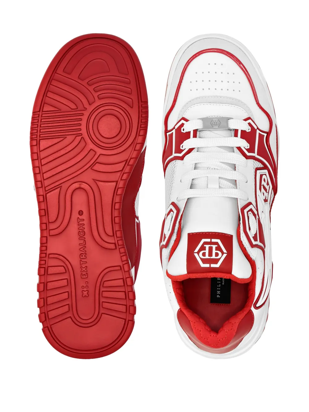 Philipp Plein Strass Hexagon sneakers Rood