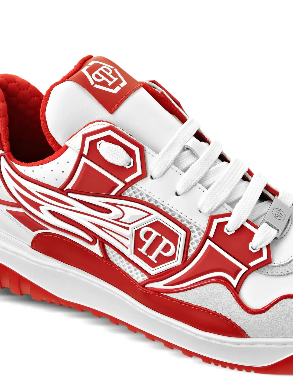 Philipp Plein Strass Hexagon sneakers Rood