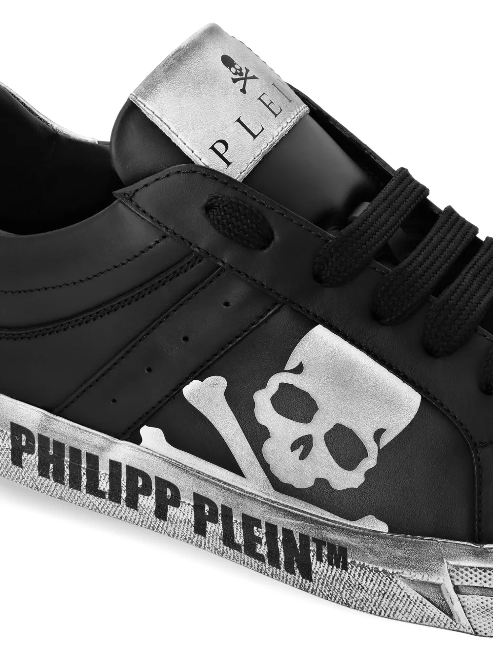 Philipp Plein Skull&Bones Lo-Top sneakers Black