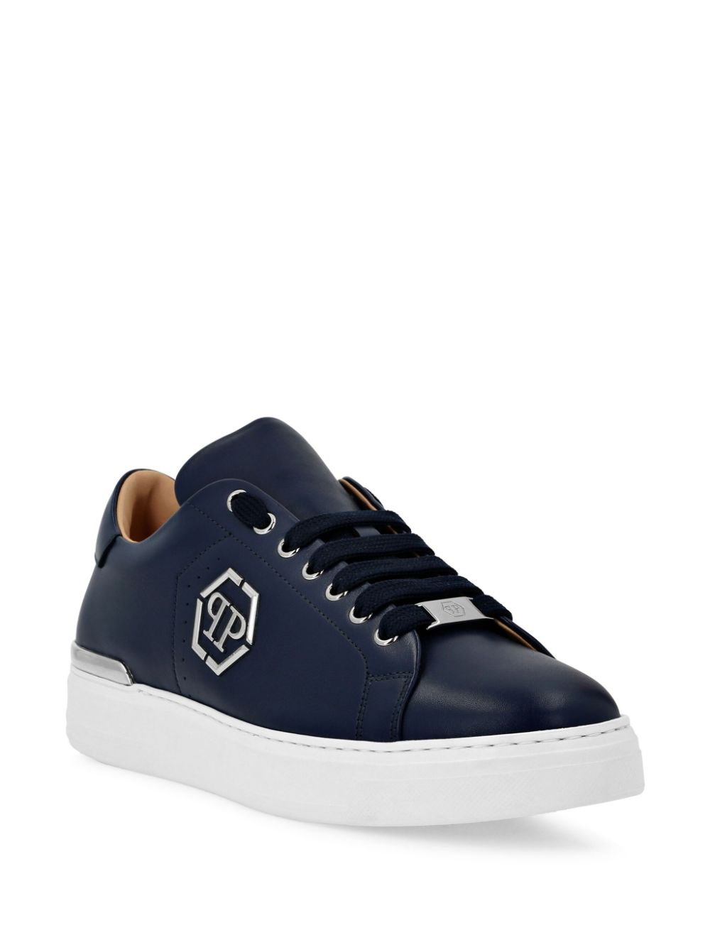 Philipp Plein Sneakers met logoplakkaat - Blauw