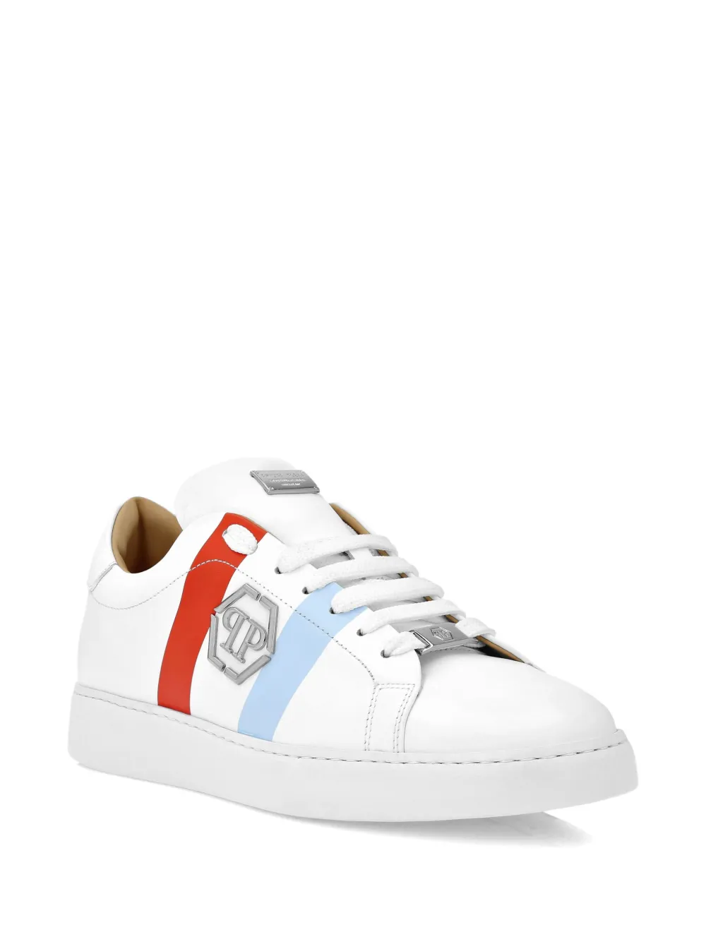 Philipp Plein Hexagon-appliqué sneakers White
