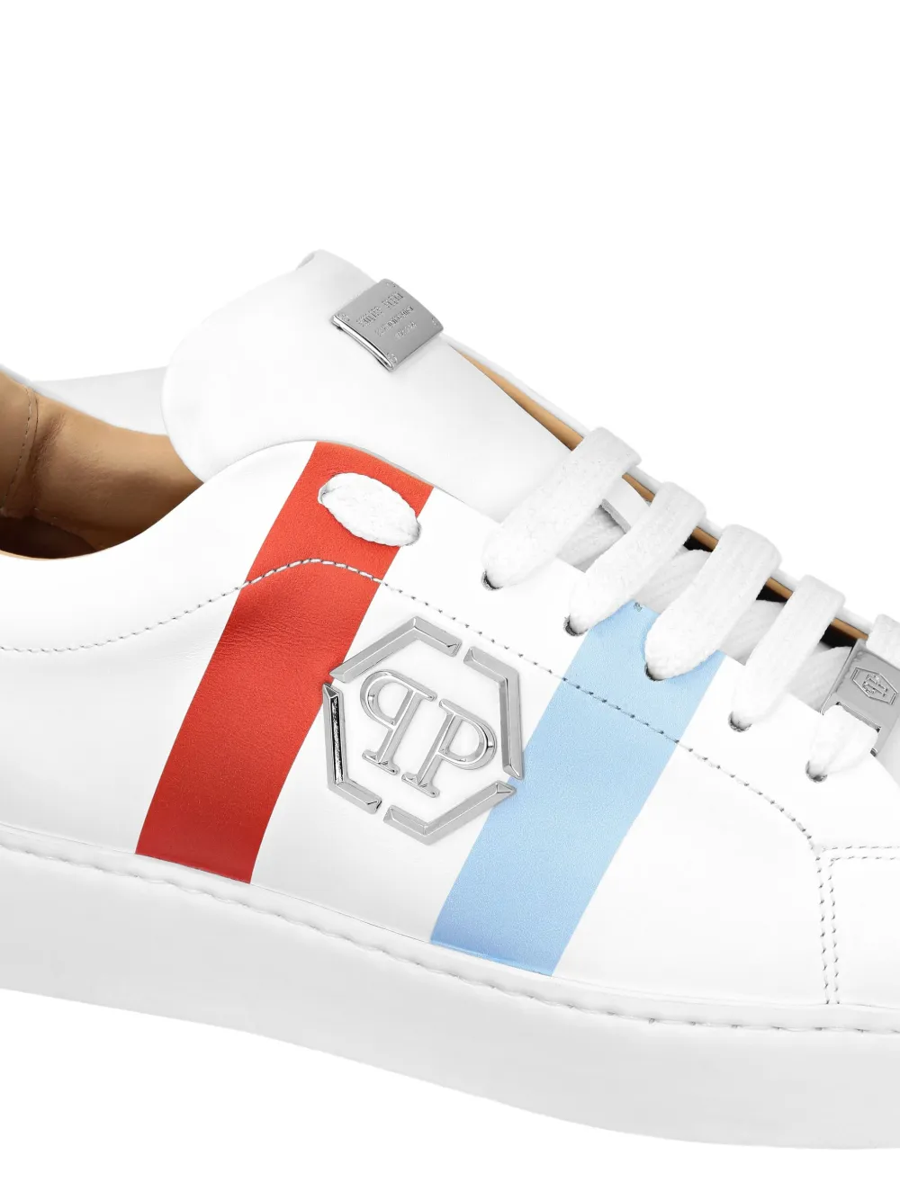 Philipp Plein Hexagon-appliqué sneakers White