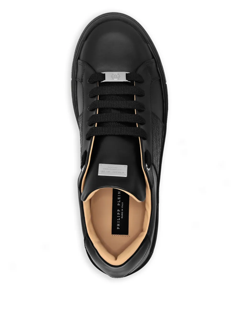 Philipp Plein Monogram low-top sneakers Zwart