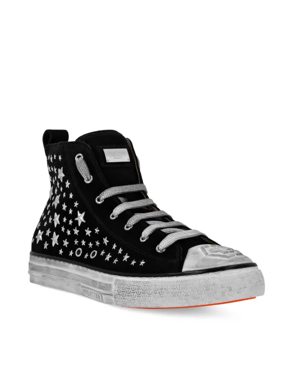 Philipp Plein スタッズ ハイカットスニーカー | ブラック