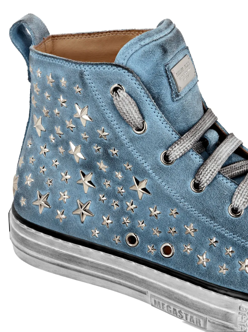 Philipp Plein star-embellished sneakers Blue