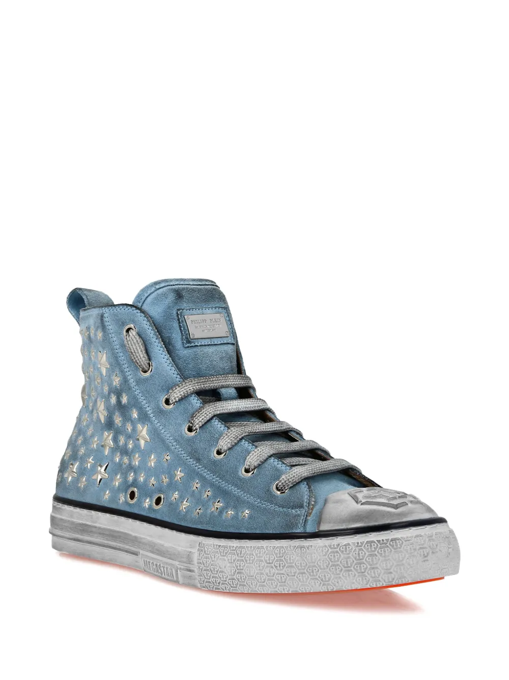 Philipp Plein baskets à étoiles appliquées | baskets montantes | Image 2