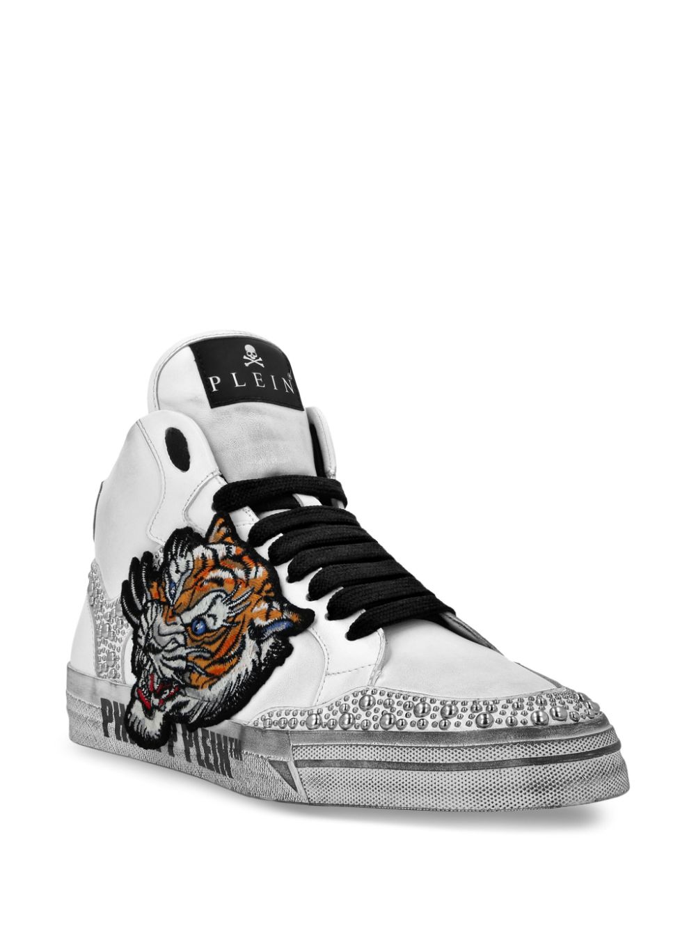 Philipp Plein Retrokickz Tiger sneakers - Wit