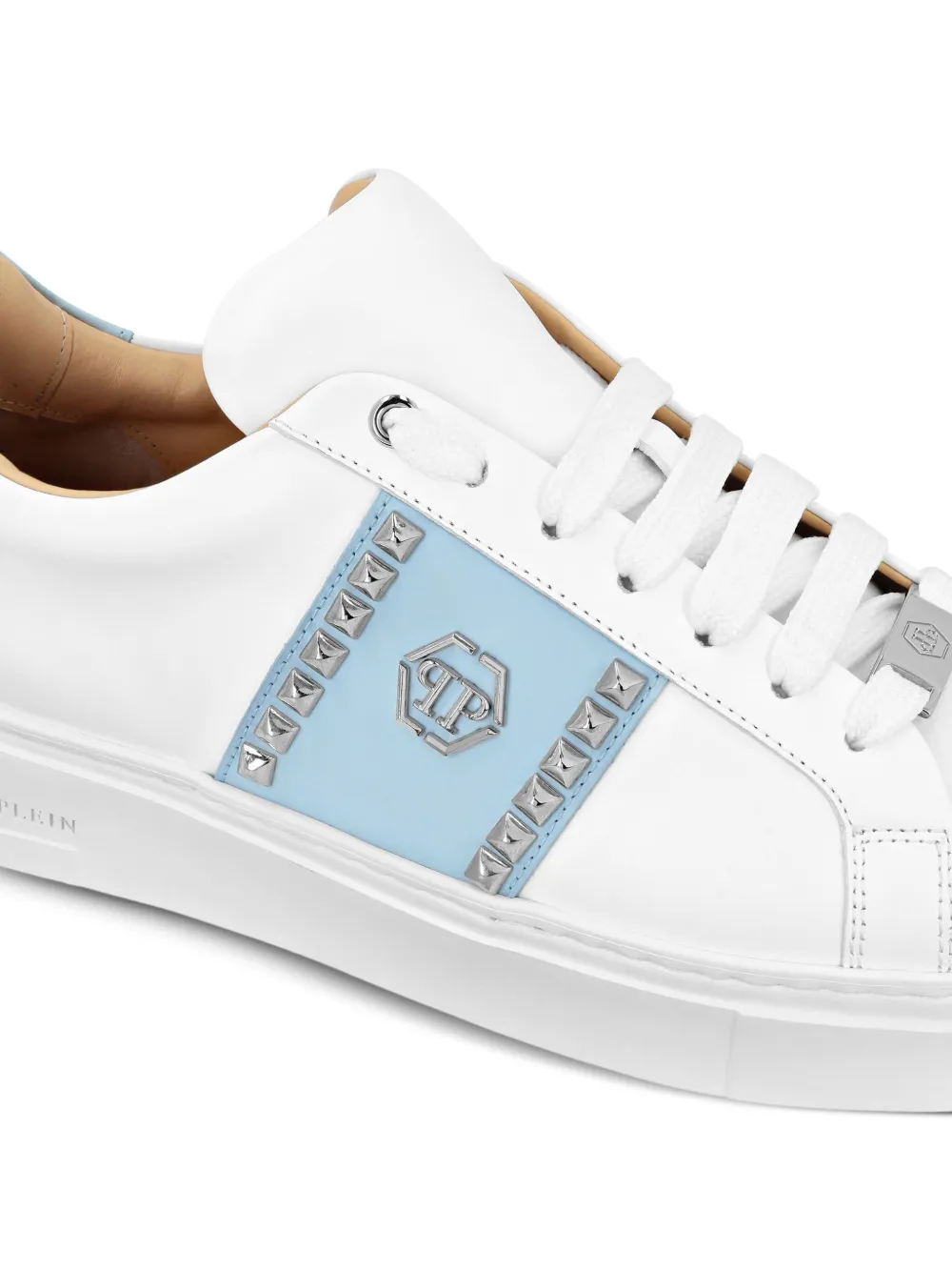 Philipp Plein Low-top sneakers met studs Wit