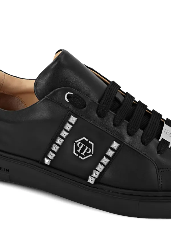 Philipp Plein スタッズ スニーカー Philipp Plein スタッズ レザースニーカー | ブラック | FARFETCH JP