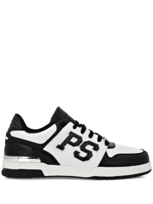 Enterprise Japan logo-detail Leather Sneakers | Black | FARFETCH ZA