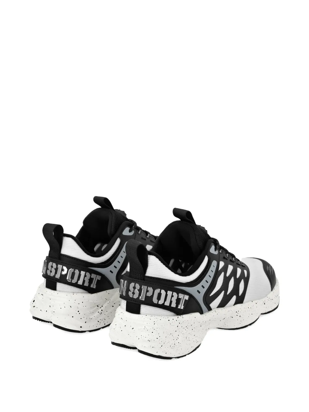 Plein Sport Runner Reflective Scratch In Weiss