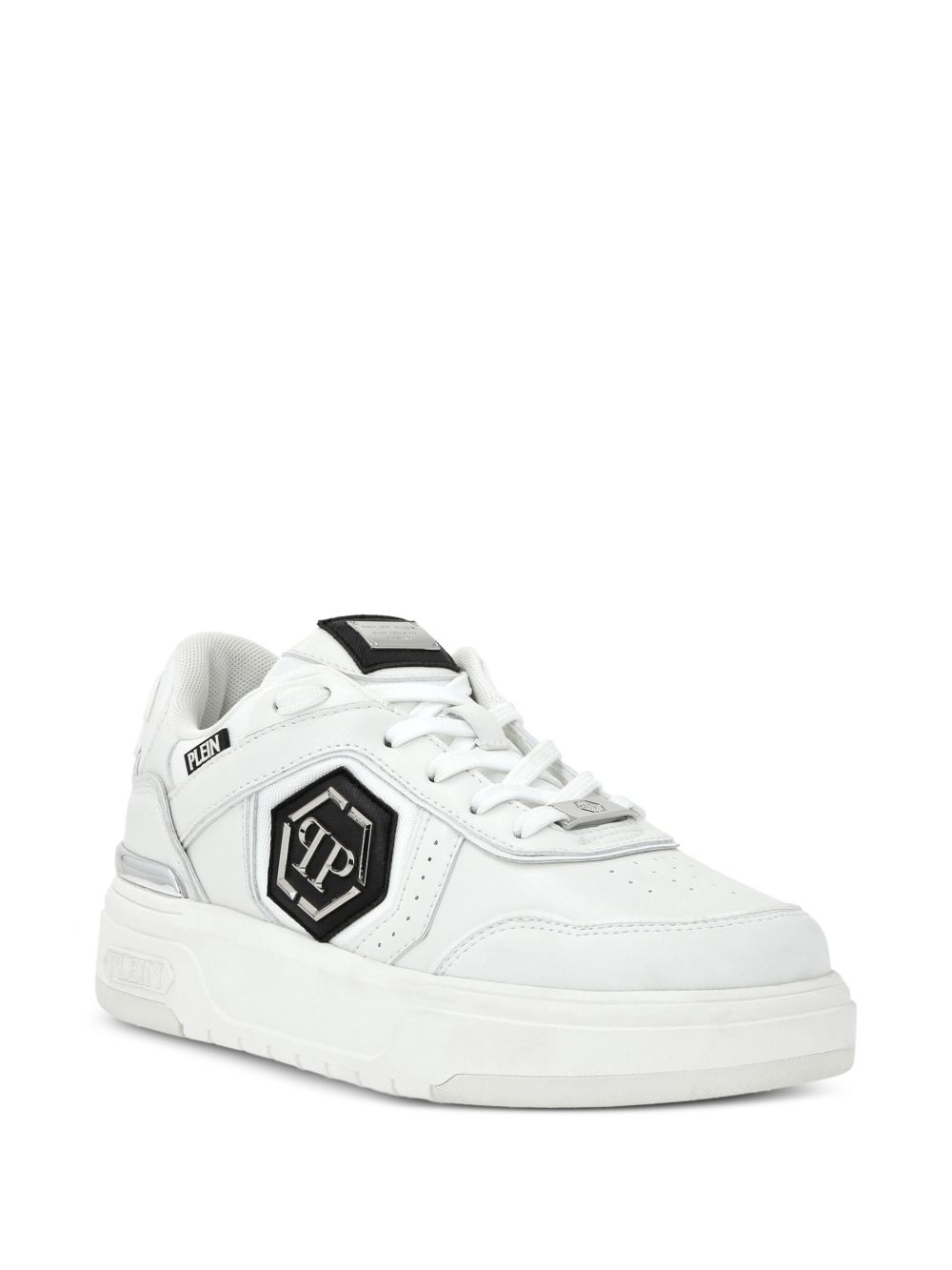 Philipp Plein Sneakers met logoplakkaat - Wit