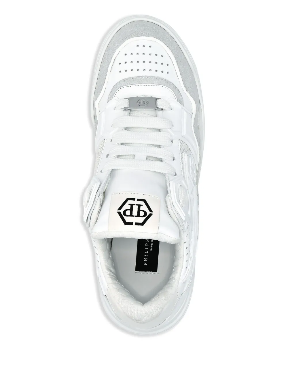 Philipp Plein multi-panel leather sneakers White