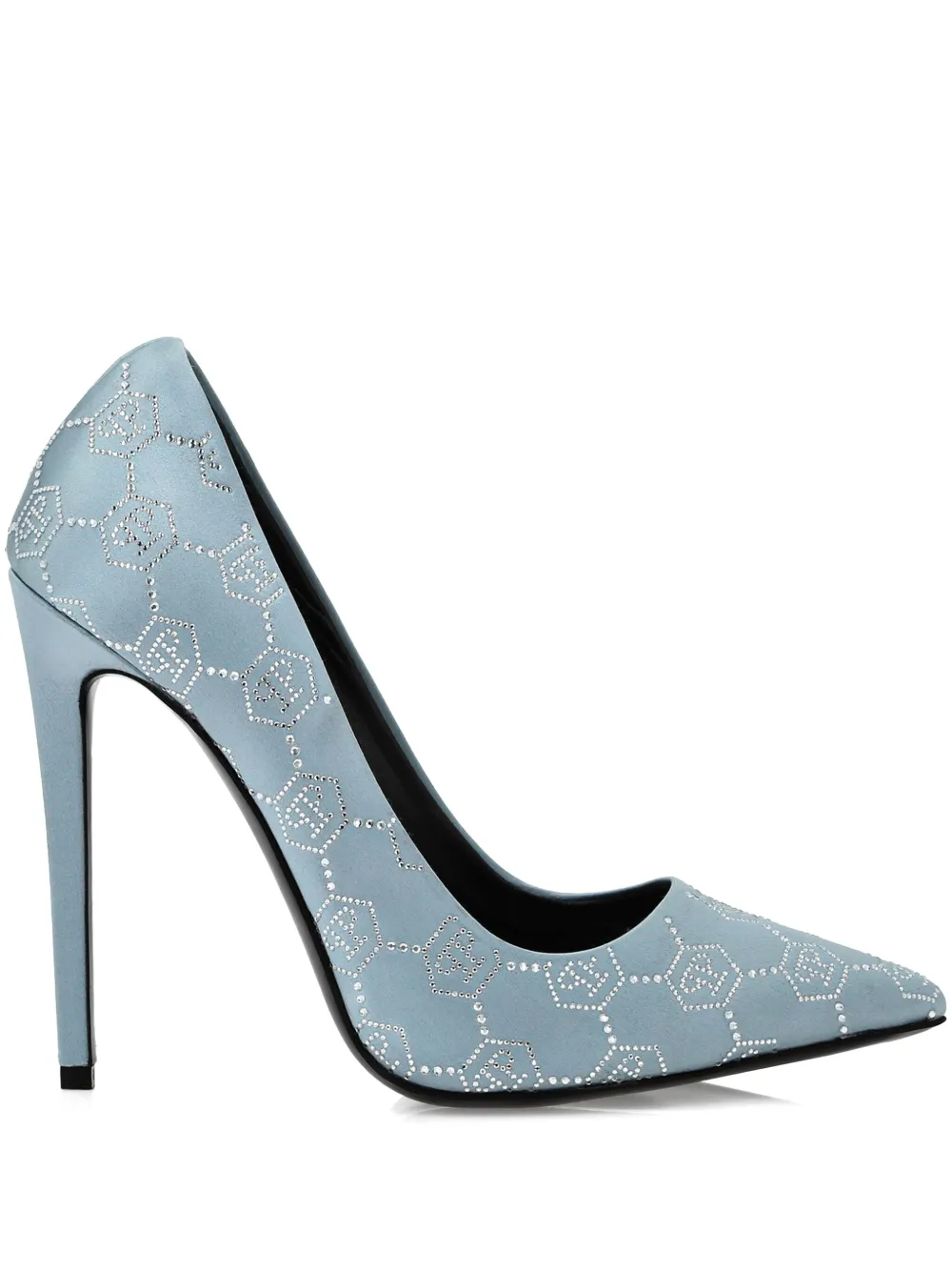 Philipp Plein 120 mm Decollete Monogram pumps Blauw