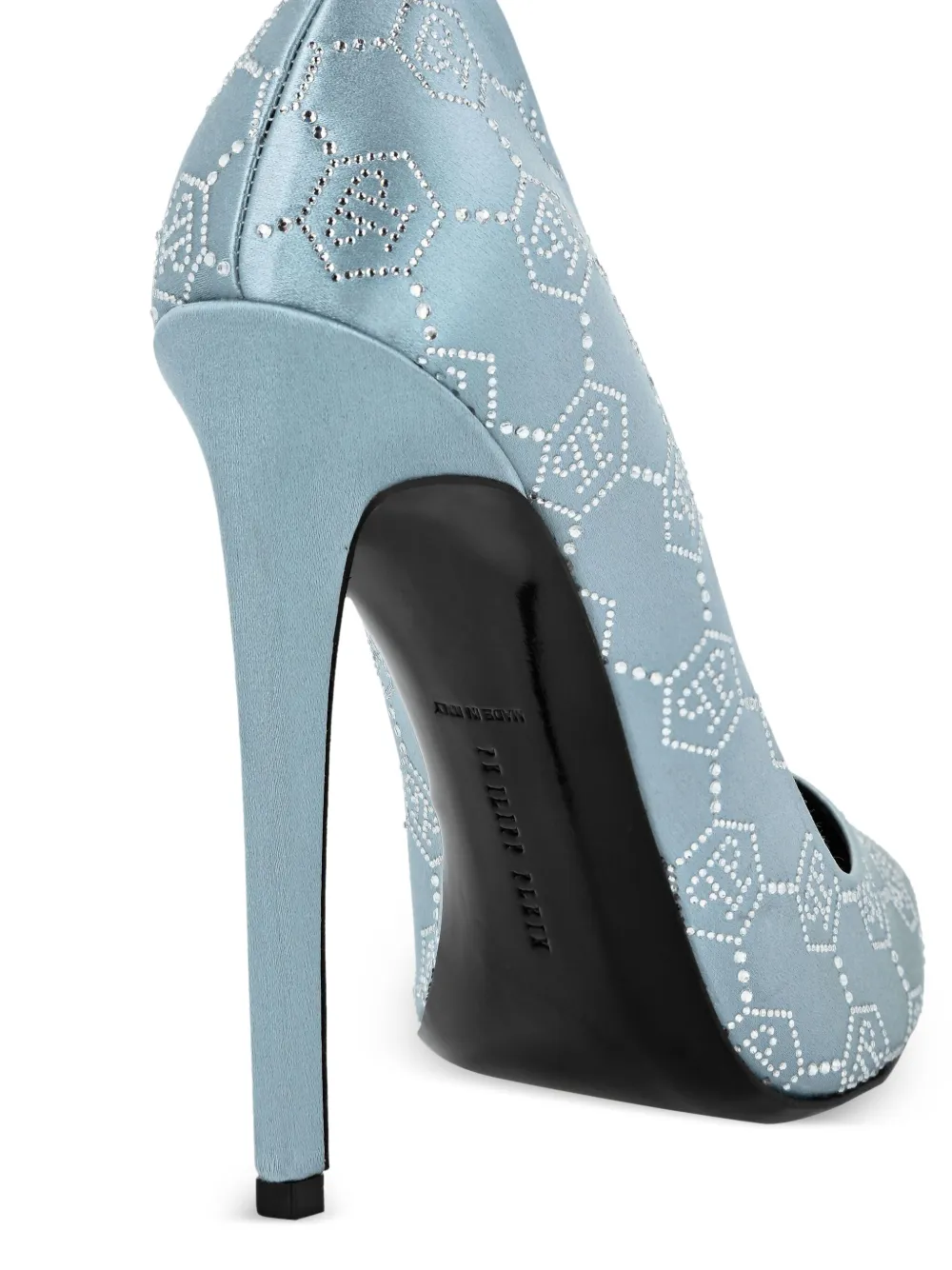 Philipp Plein 120 mm Decollete Monogram pumps Blauw