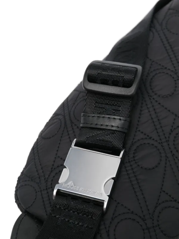 Moose Knuckles quilted-logo Belt Bag | Black | FARFETCH JO
