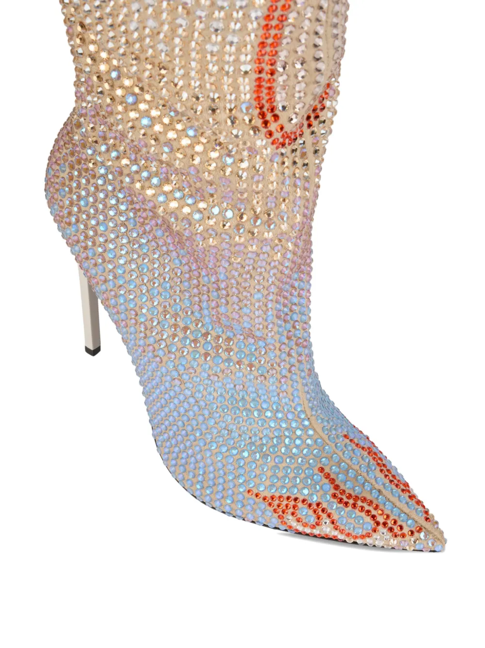 Philipp Plein Laarzen met vlammenprint Beige