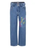 Billieblush embroidered straight jeans - Blue