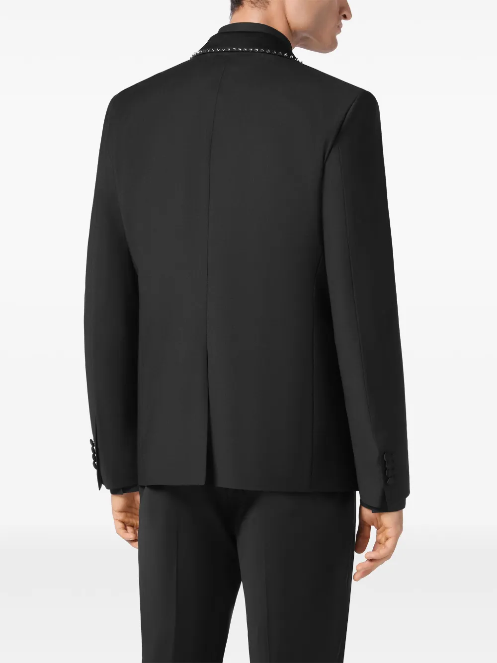 Philipp Plein Blazer verfraaid met studs Zwart