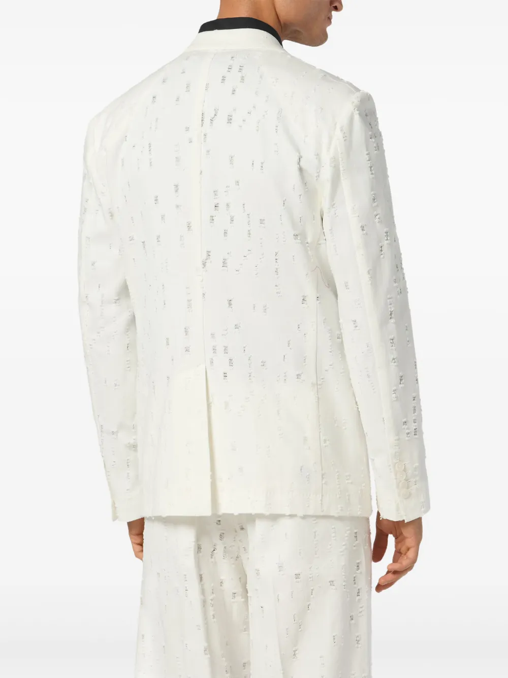 PHILIPP PLEIN DISTRESSED BLAZER