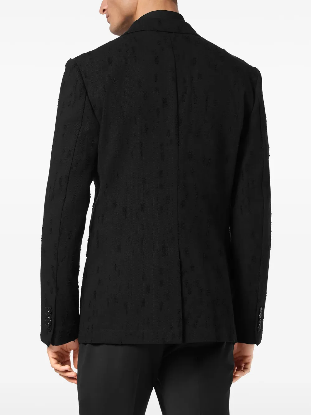 PHILIPP PLEIN DISTRESSED BLAZER 