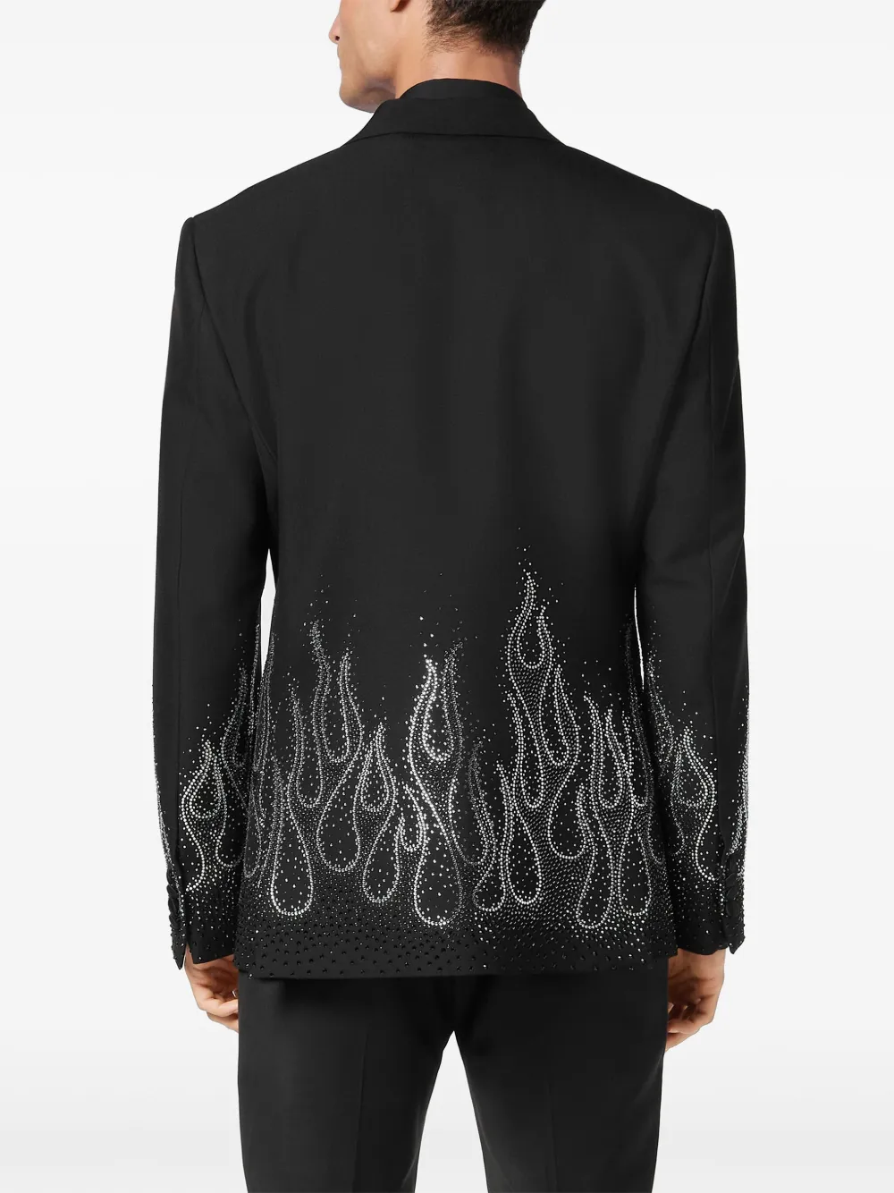 Philipp Plein Blazer verfraaid met stras Zwart