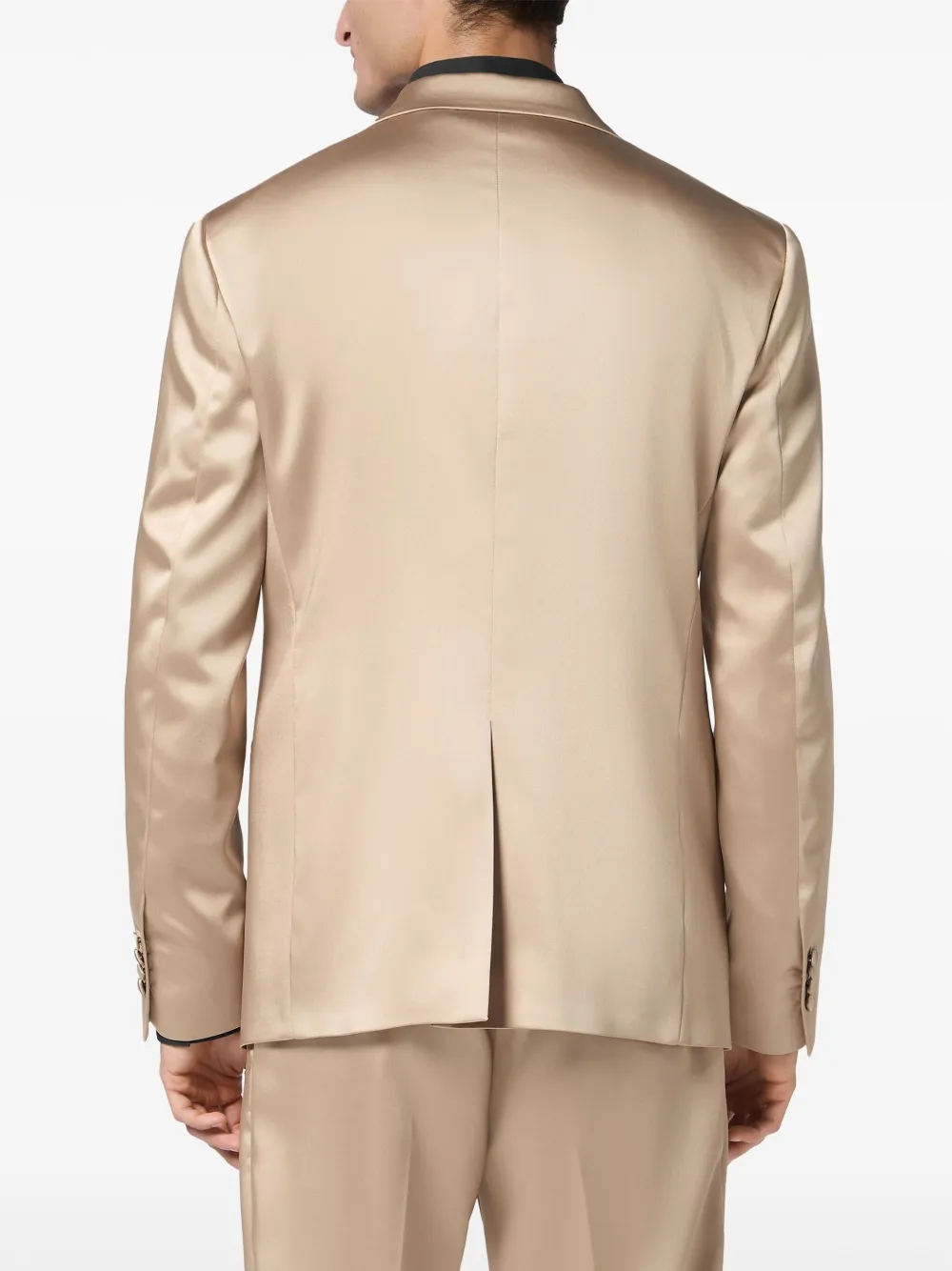 Philipp Plein Satijnen blazer Beige