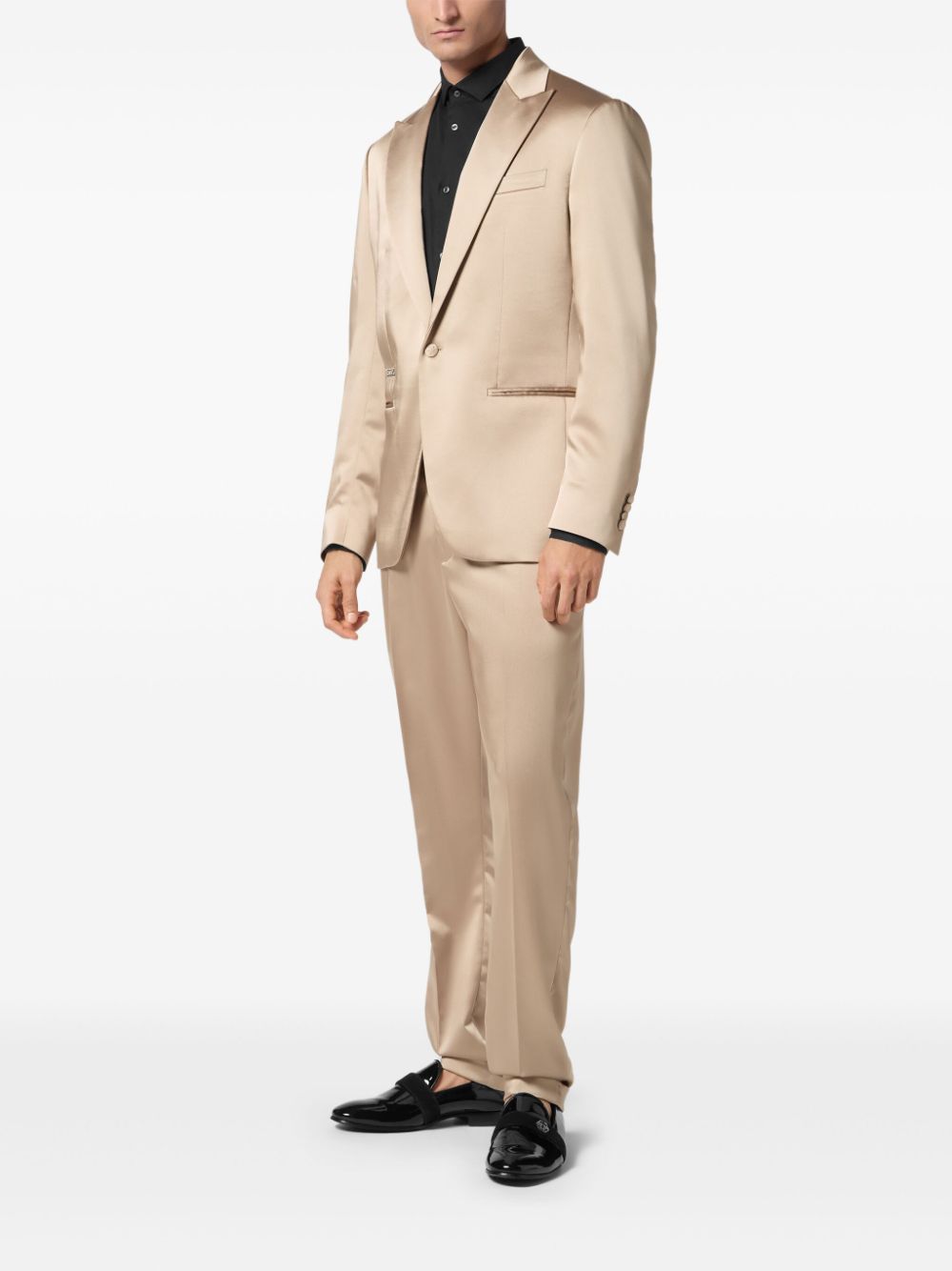 Philipp Plein satin blazer - Beige