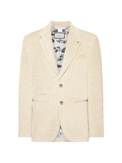 Philipp Plein blazer de pana con detalle bordado
