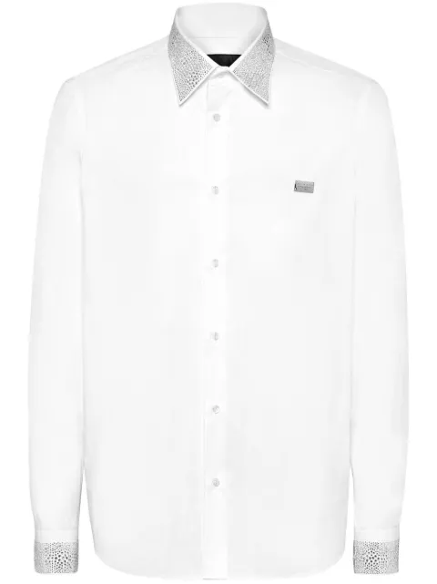 Philipp Plein crystal-embellished shirt