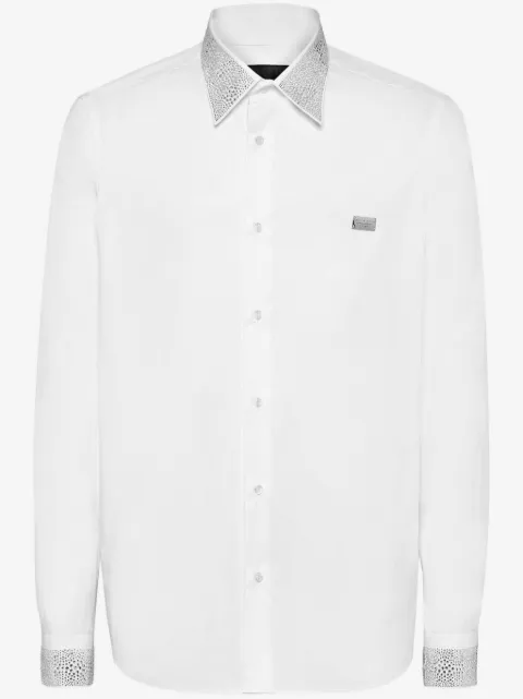 Philipp Plein crystal-embellished shirt