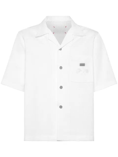 Philipp Plein ribbed bowling shirt