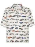 Philipp Plein Cars Racing bowling shirt - White