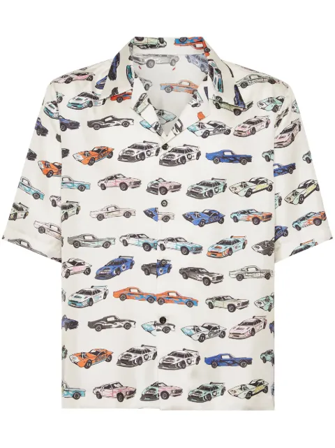 Philipp Plein Cars Racing bowling shirt