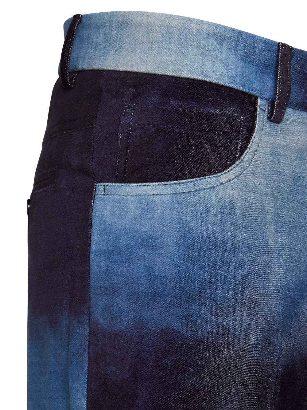 Philipp Plein Broek met gebleekt effect Blauw