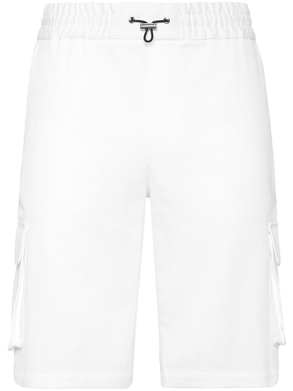 Philipp Plein cotton cargo shorts - White