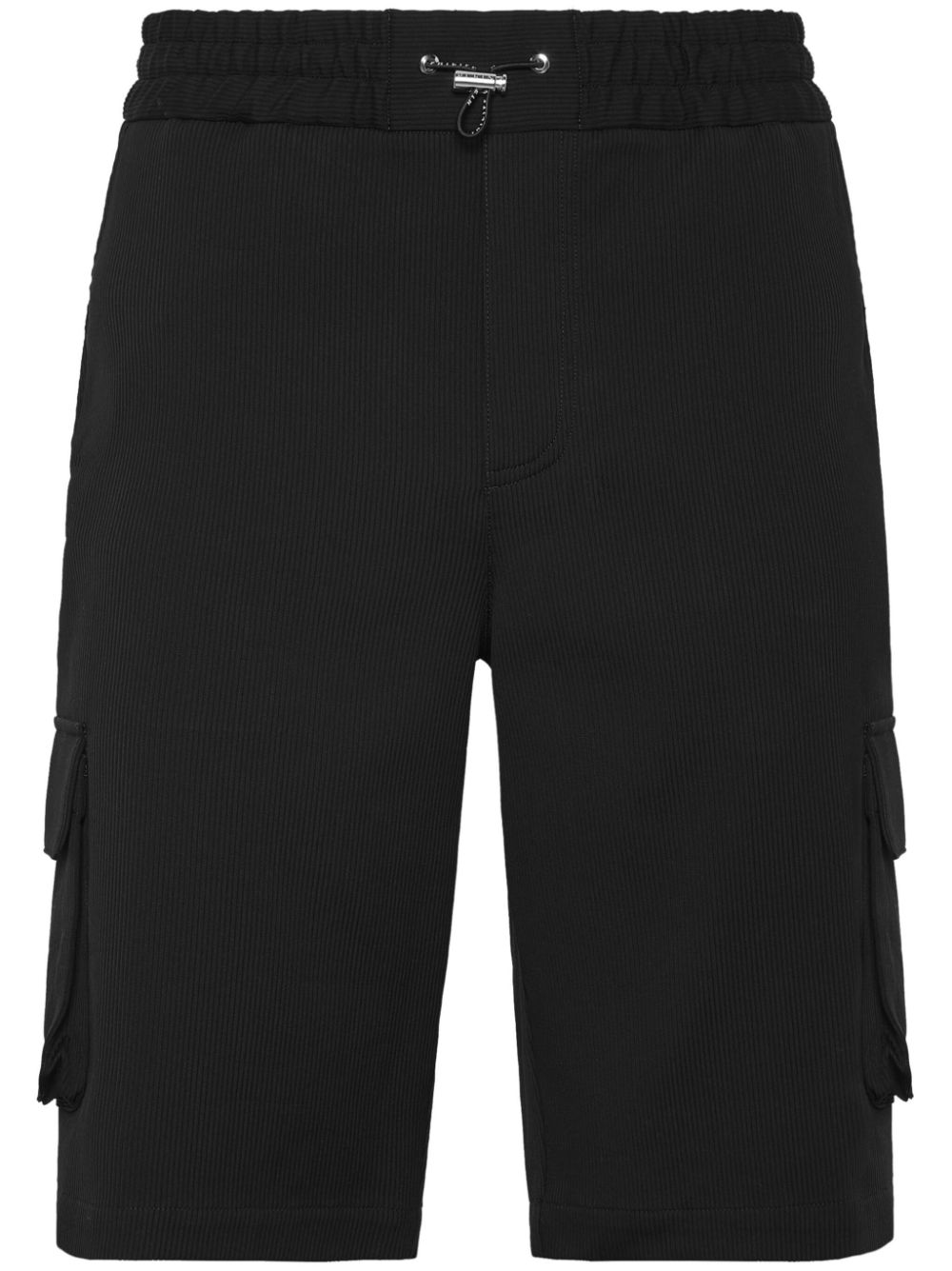 Philipp Plein cotton cargo shorts – Black