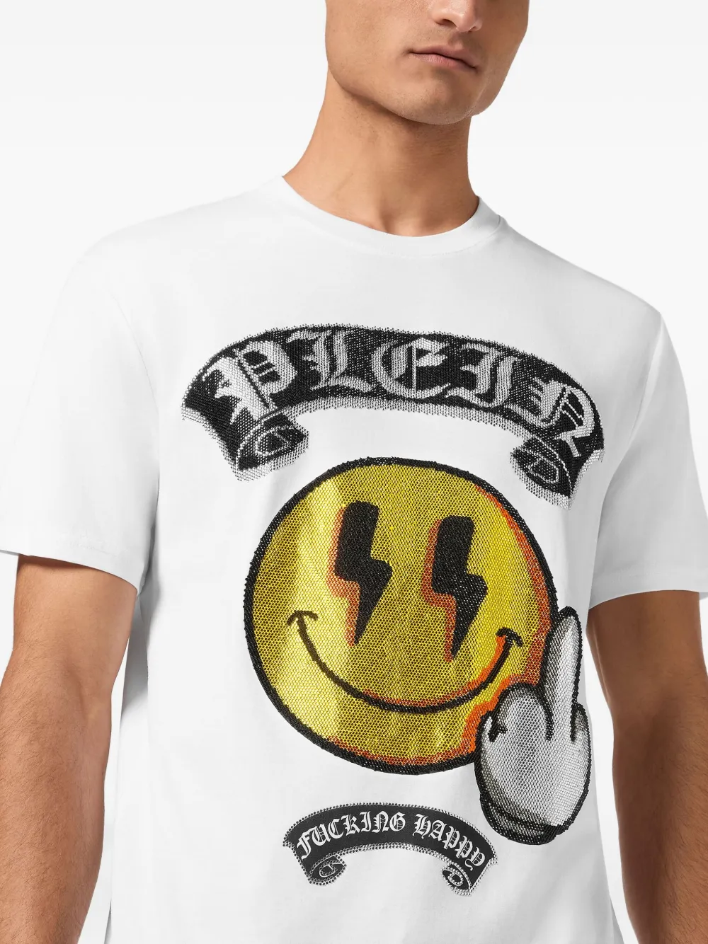 Philipp Plein T-shirt met grafische print Wit