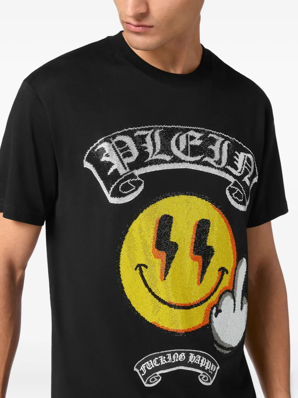 Philipp Plein T-shirt met grafische print Zwart
