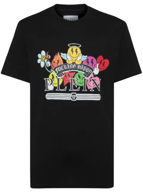 Philipp Plein playera con estampado gráfico